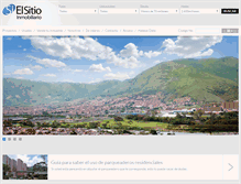 Tablet Screenshot of elsitioinmobiliario.com.co